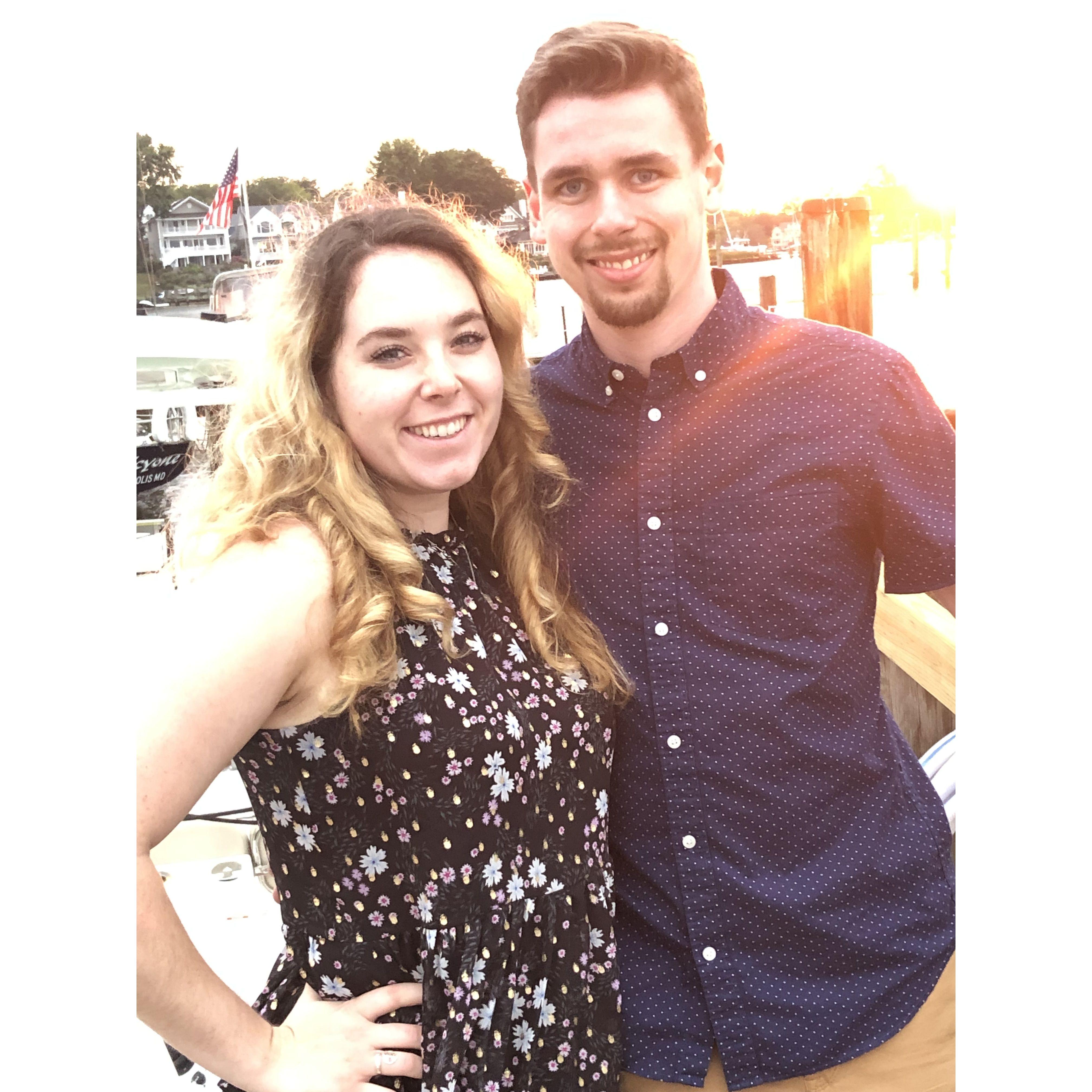 Olivia and Vince during a trip to Annapolis, Maryland in 2019.