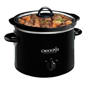 Crock-Pot 2-QT Round Manual Slow Cooker, Black