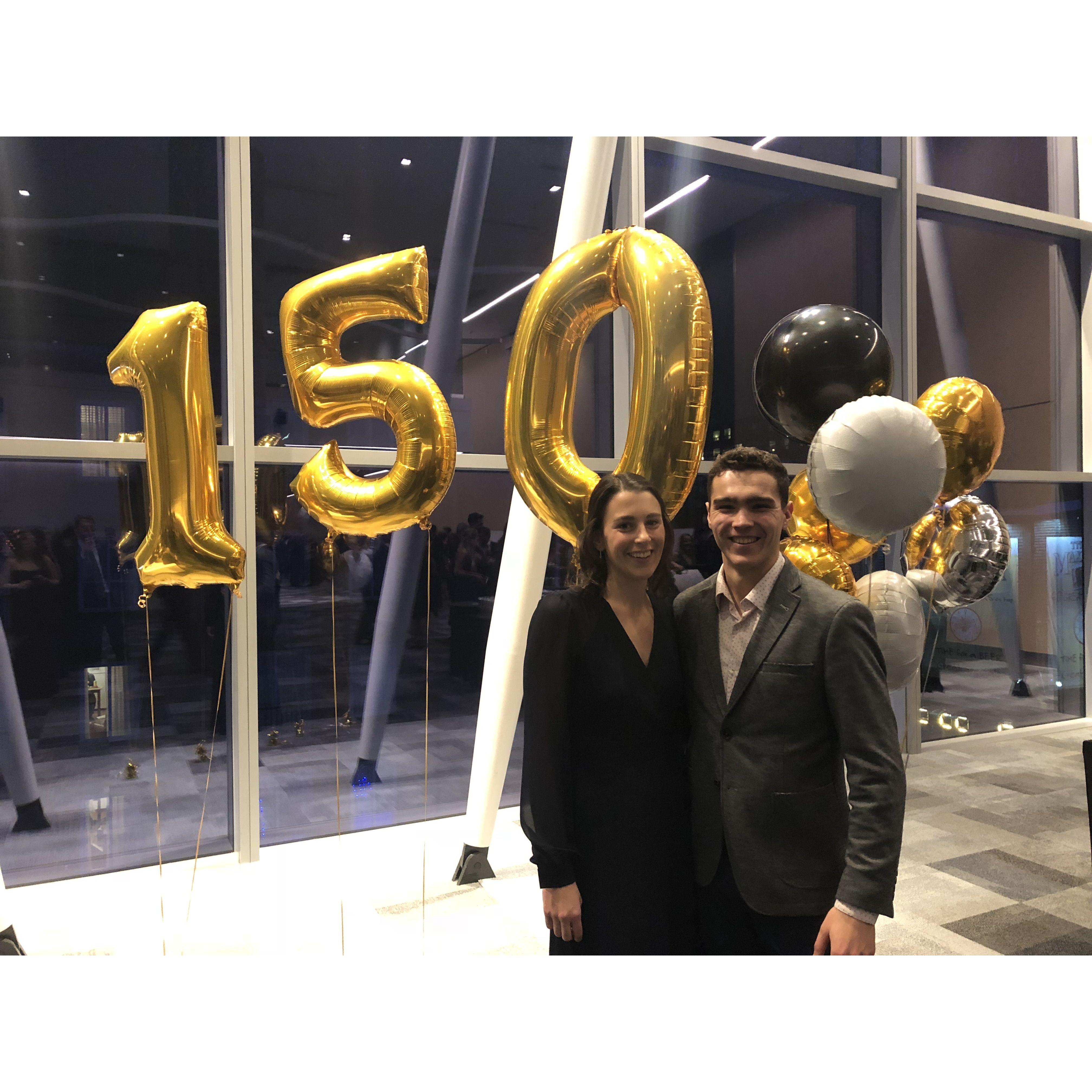 Derek playing dress up for all my med school events