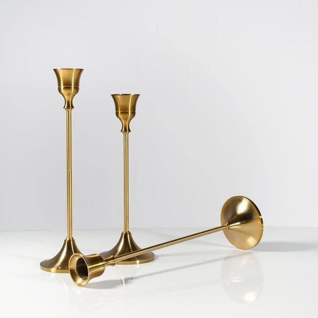 Bronze Taper Candle Stick Holders