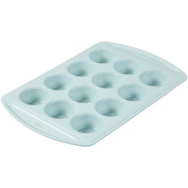 Wilton® Texturra Performance Nonstick 12-Cup Muffin Pan in Light Blue