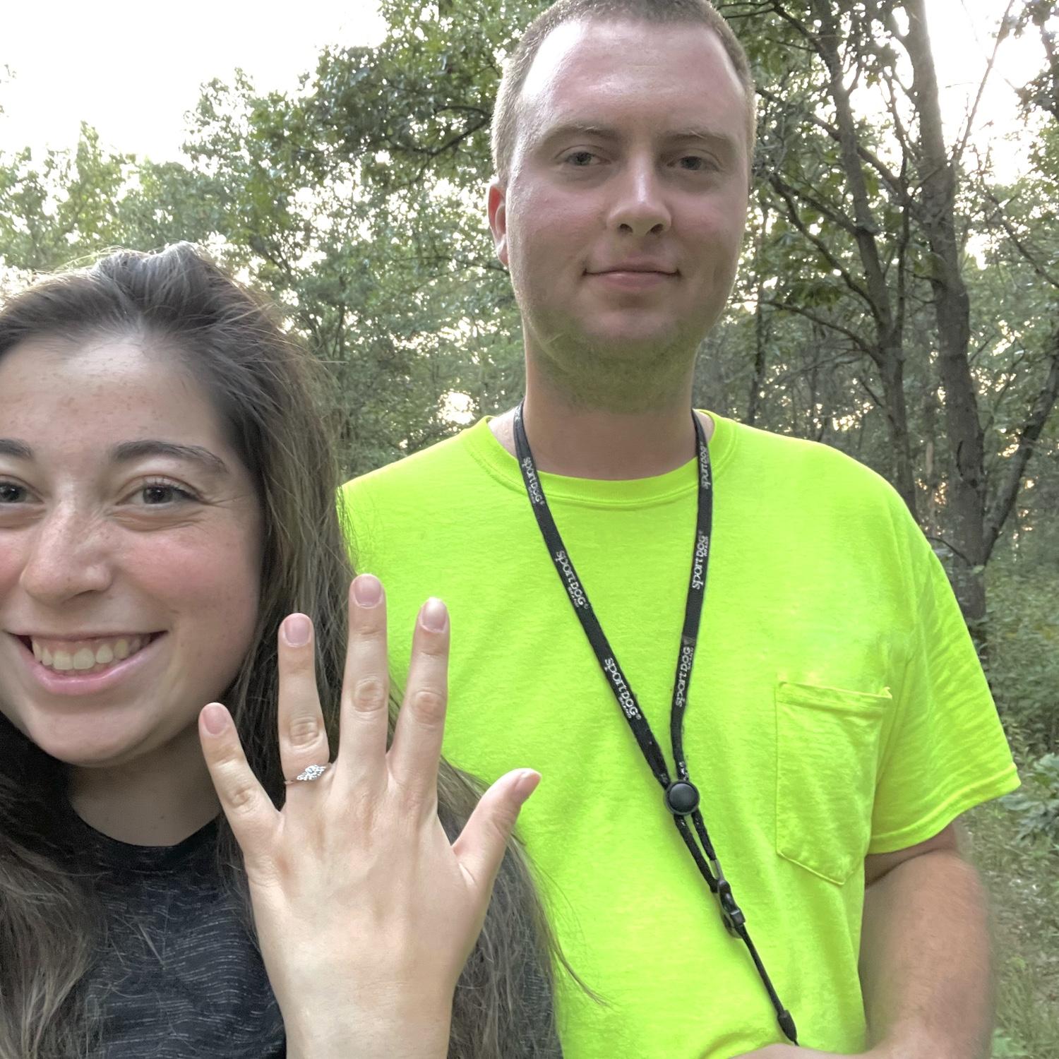 Woohoo - we got engaged! August 28, 2023.