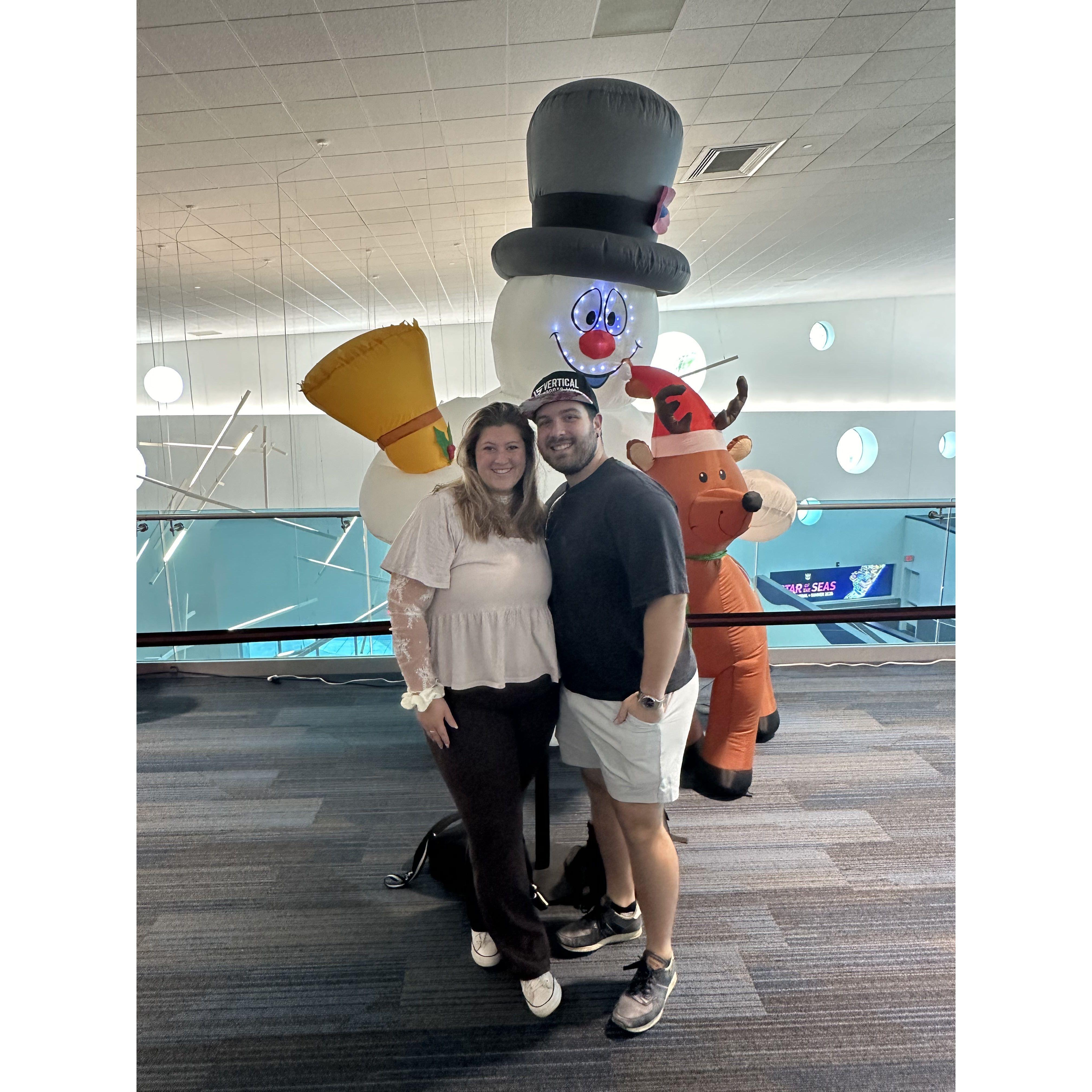 First cruise with Mikayla's family!