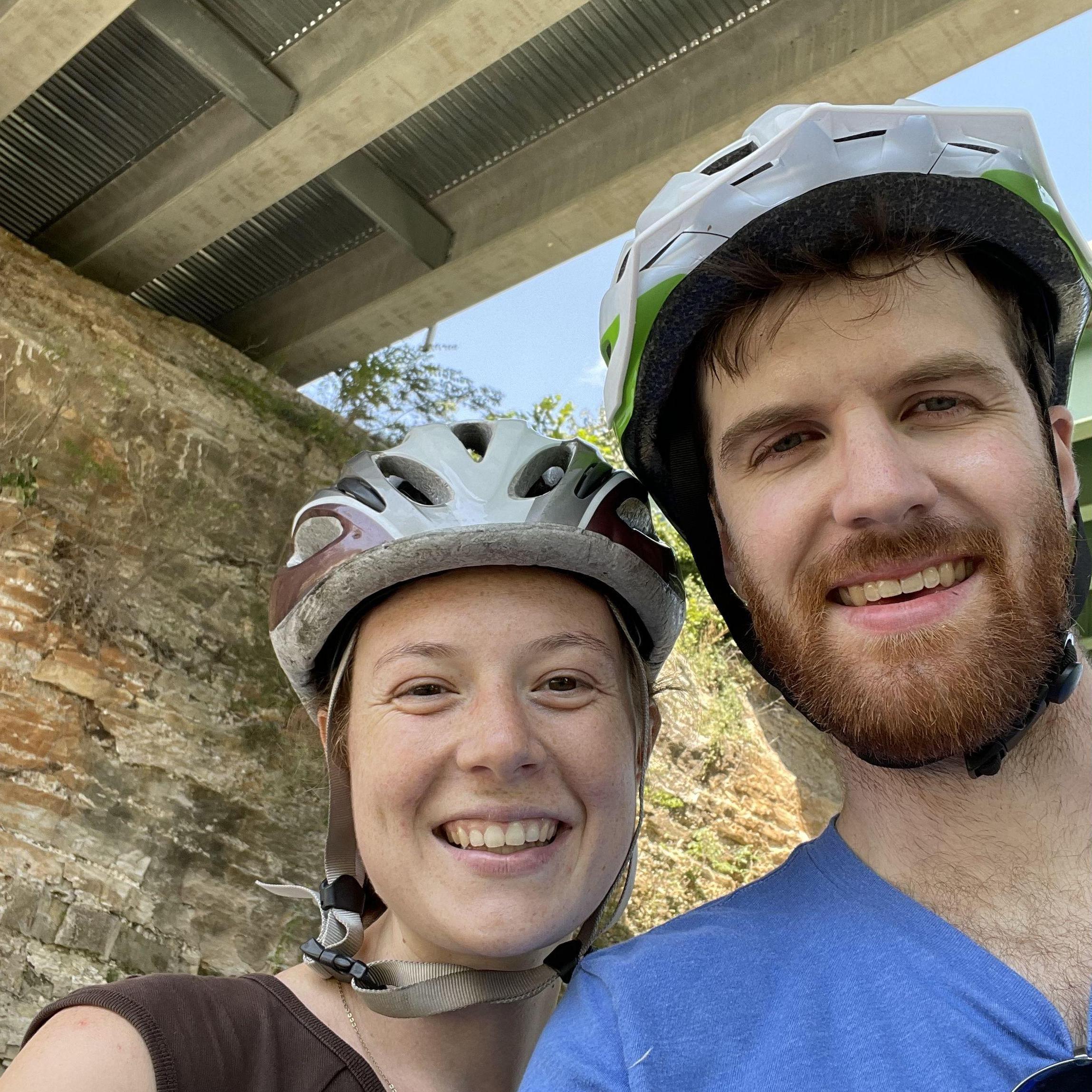 One of many bike rides together in St. Louis.