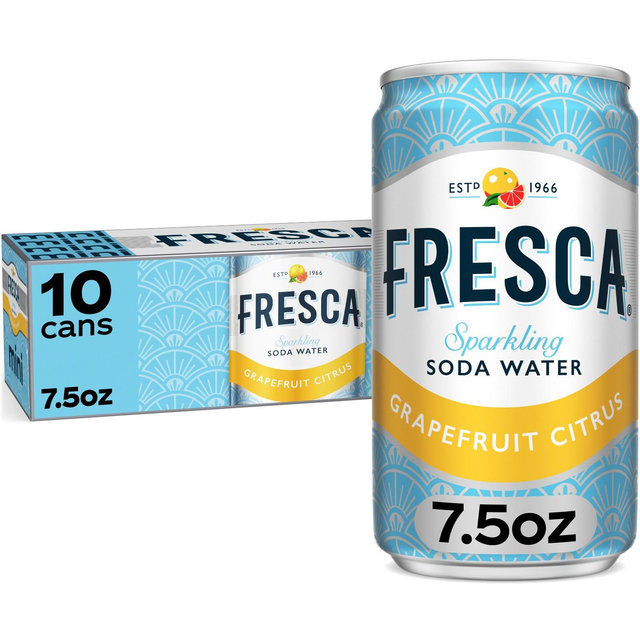 Fresca Grapefruit Citrus Sparkling Soda Water - 10pk/7.5 fl oz Mini-Cans