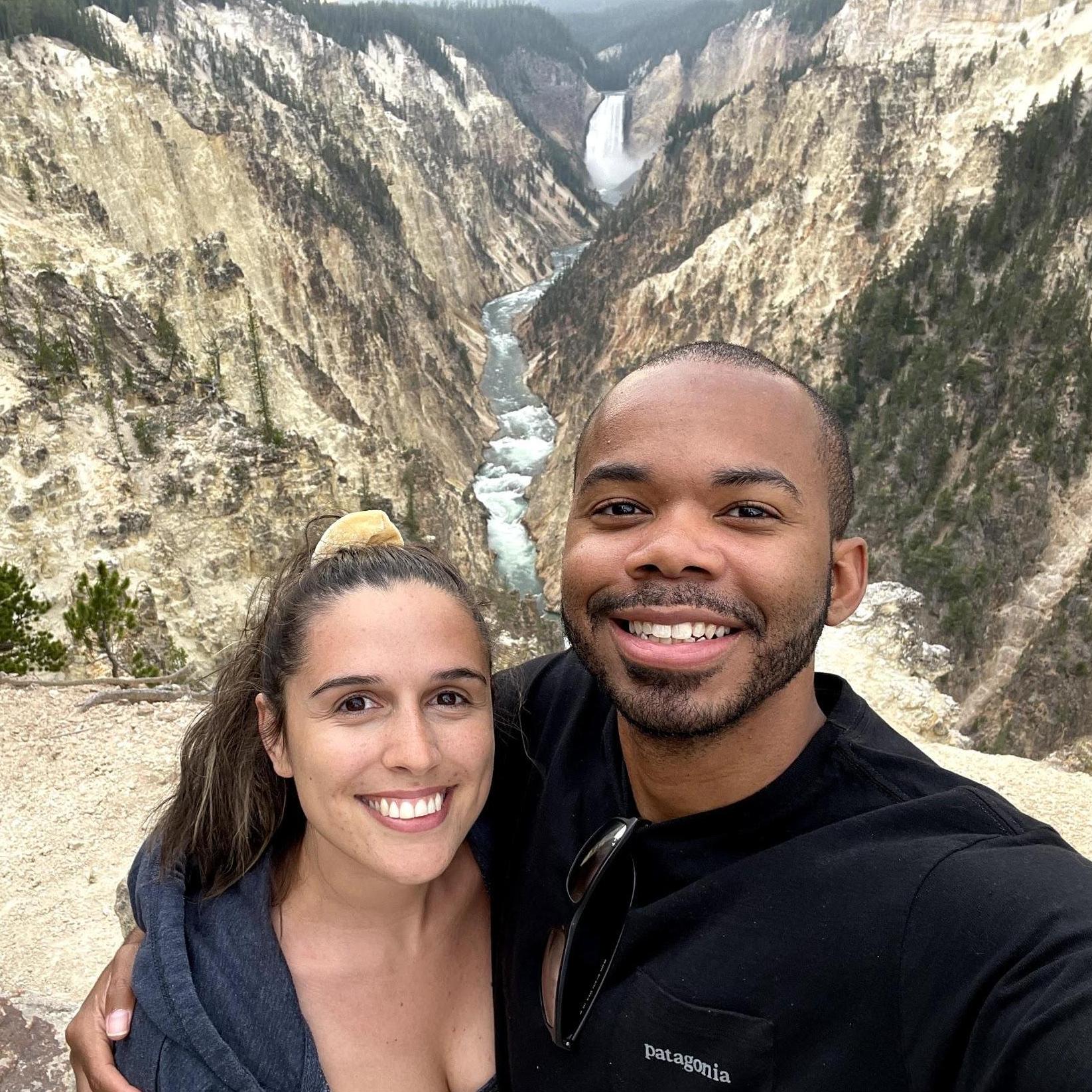 Orrin & Jenna at Yellowstone National Park in Wyoming