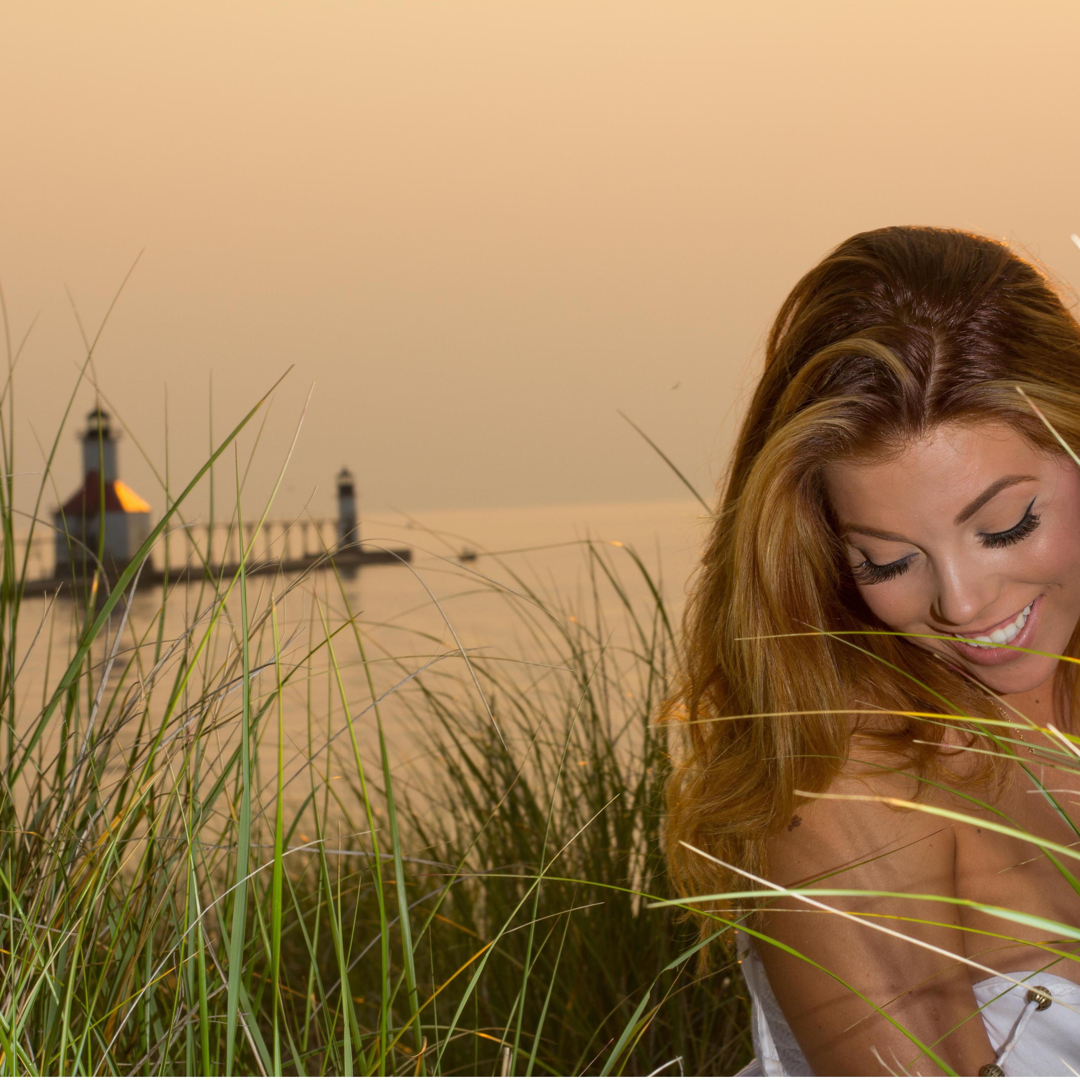 Taken at St. Joseph's beach right near where we'll be getting married!