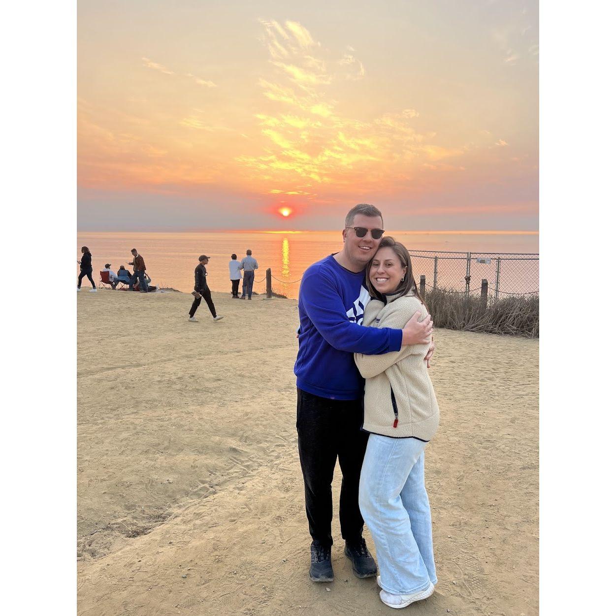 Fun fact: On their first date, Eric told Amanda he eventually wanted to leave Boston. Clearly, she was on board. Three years later, they made the leap and moved 3,000 miles across the country.