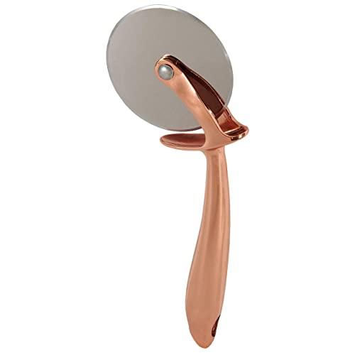 Chef Select Pizza Cutter, Stainless Steel Blade, Copper Color Steel Handle