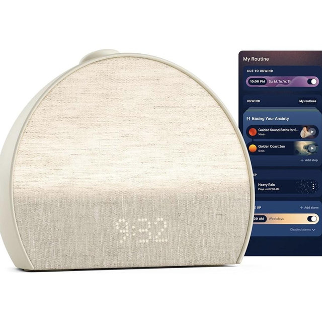Hatch Restore 3 Sunrise Alarm Clock, Sound Machine, Smart Light (Putty) - White Noise, Screen-Free Sleep Routine