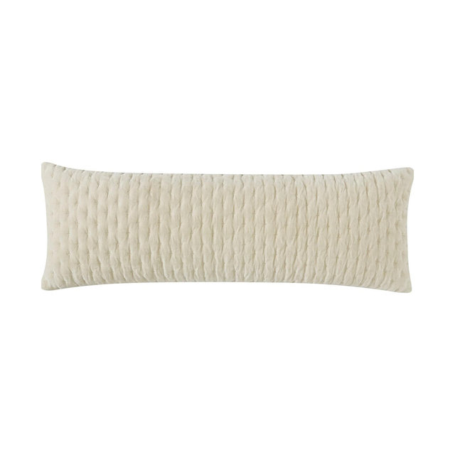 DKNY Pure Velvet Bolster Decorative Pillow, 12" x 36"