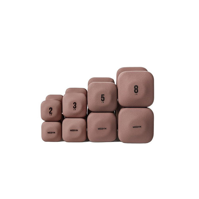 WeGym SafeGrip Dumbbells, Anti-Slip, Anti-Roll, Thick Handles, Free Weights, Square Dumbbells for Secure Workouts at Home, Weightlifting, and Personal Training