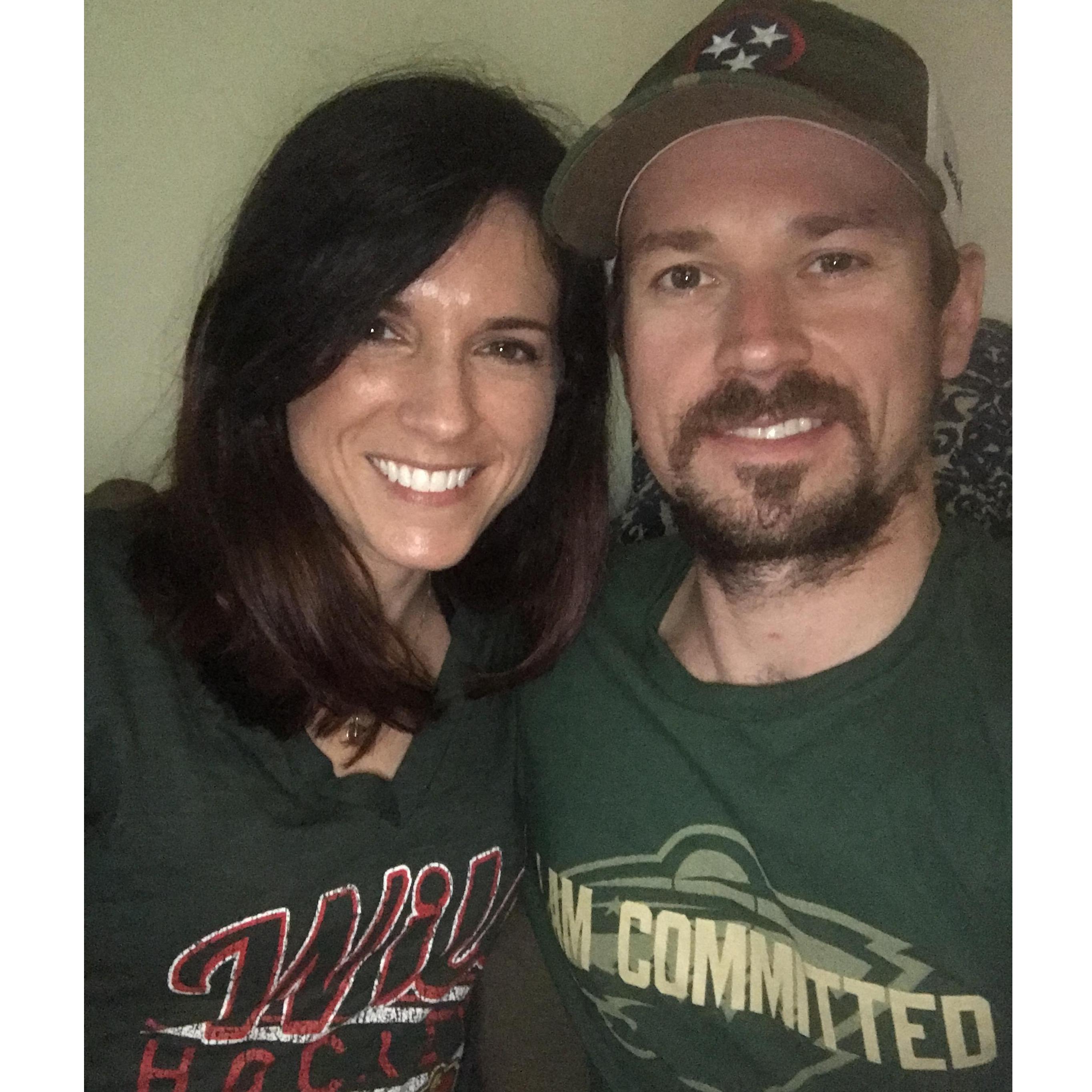 Lucy's first hockey apparel.