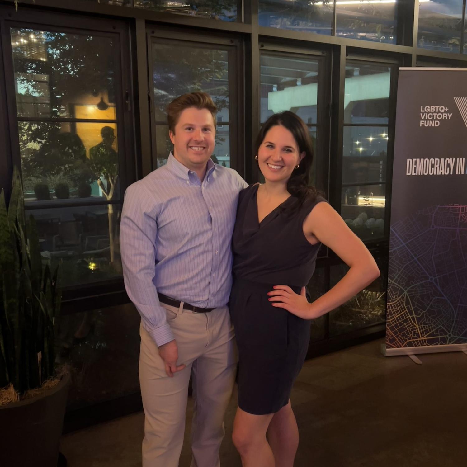 Koki and Mitch like to bring the FUN to the fundraisers they attend for Mitch’s work!