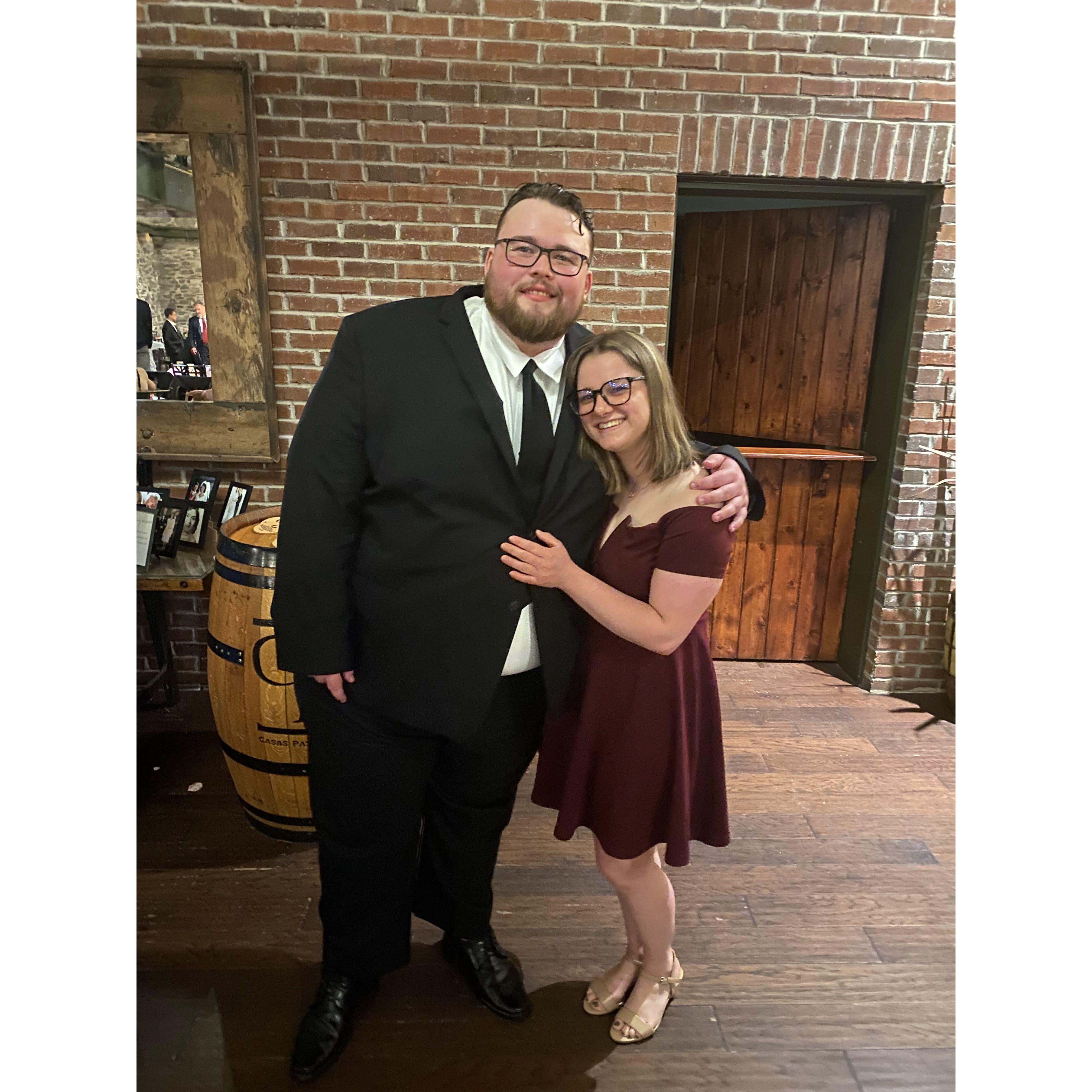 Celebrating the Gardners (Jeremy's best man's wedding!).