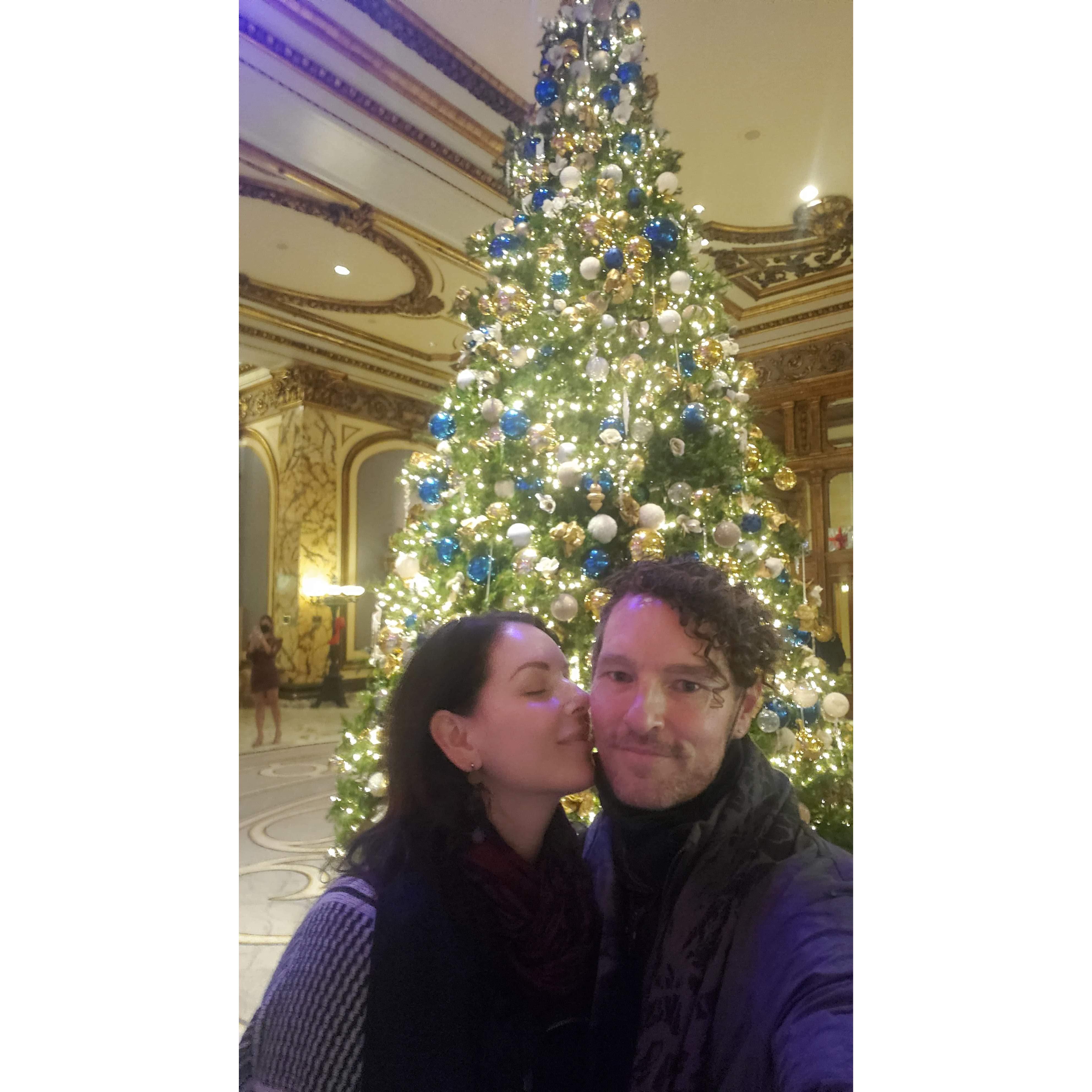 Our first Christmas... turns out we love celebrating the holidays together.
