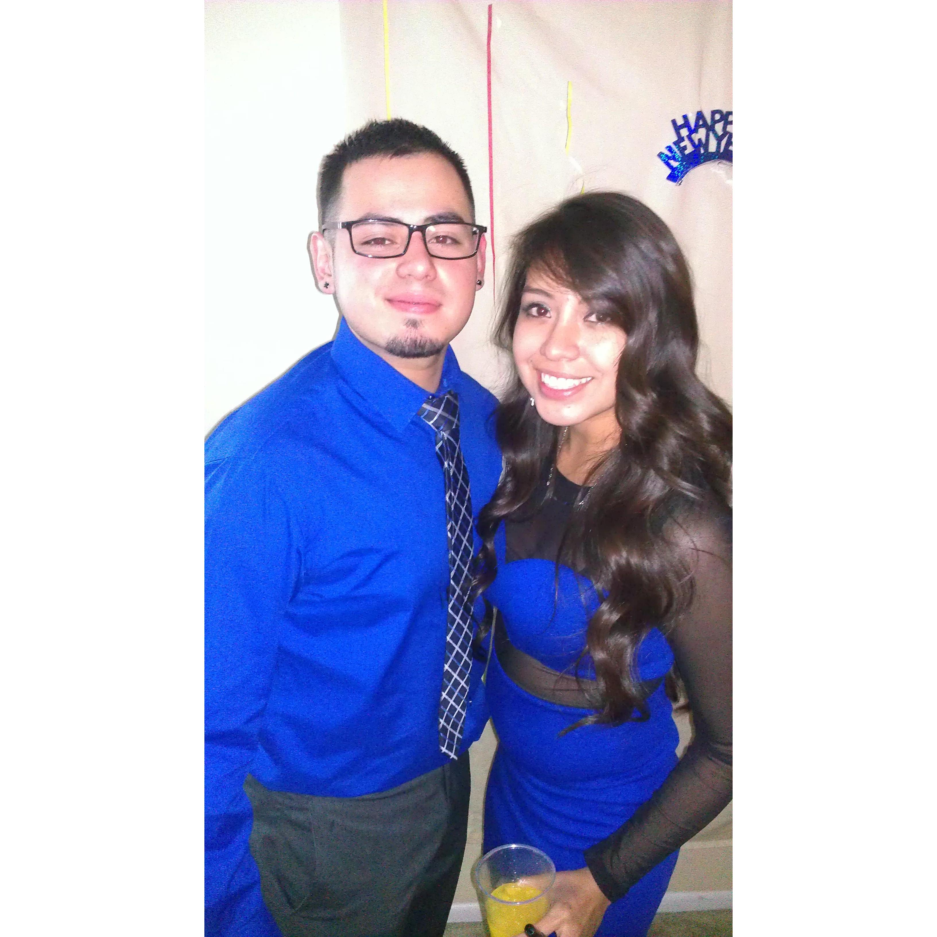 Our first New Years party together Welcoming in 2014
