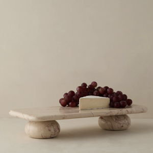 Lusine Rectangular Marble Serving Stand