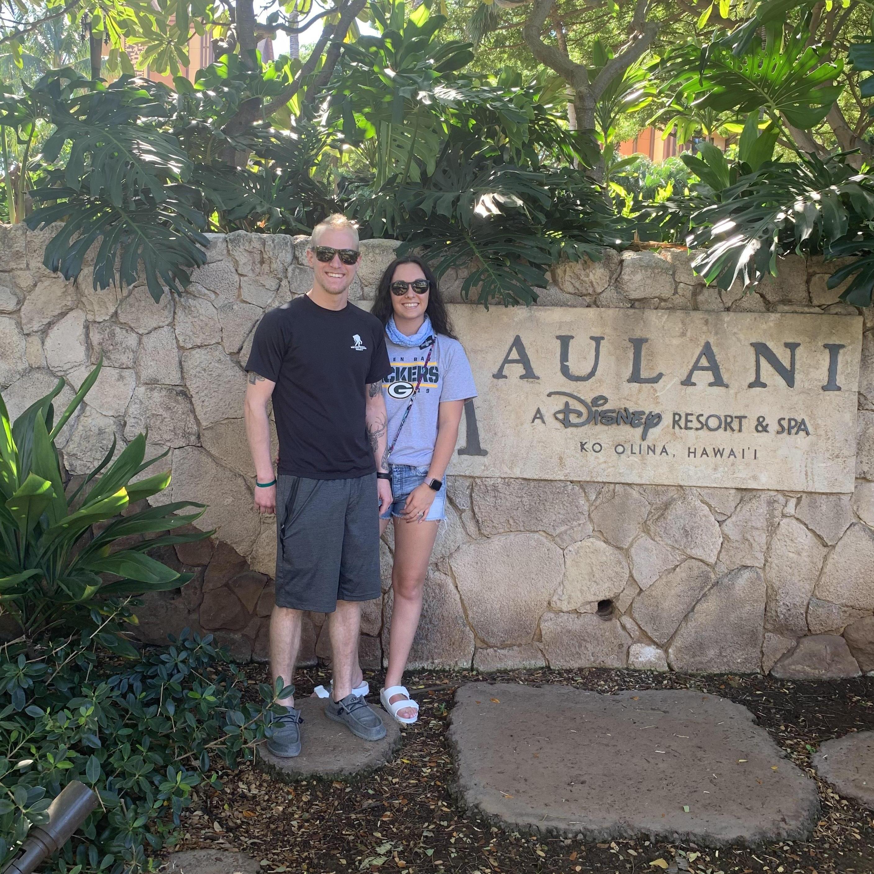 Our honeymoon in Hawaii.