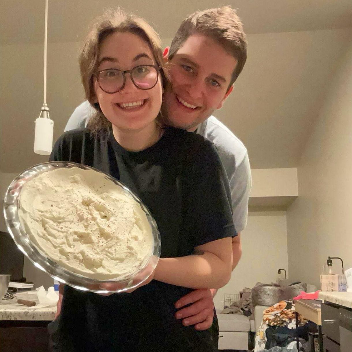 Date Night! We made a pie blindfolded! 🥧