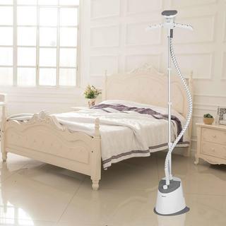 Performance Series Single-Bar Garment Steamer With 360 Swivel Folding Hanger and Durable Woven Hose