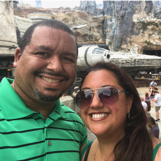 Great day together enjoying Star Wars at Disney!