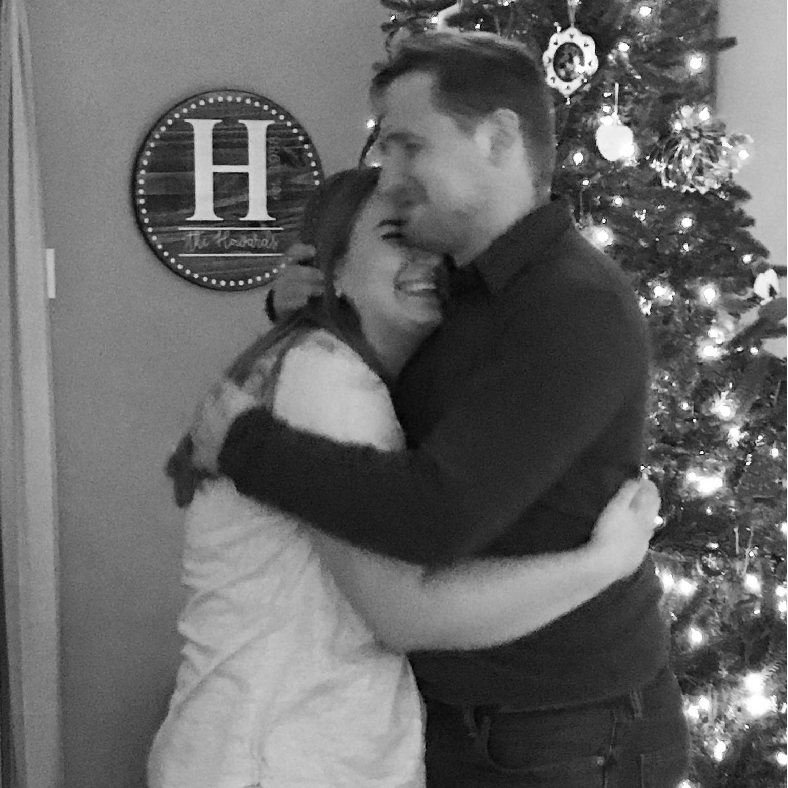 Celebrating Christmas Eve at Alycia's parent's house.