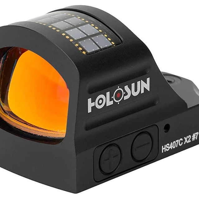 HOLOSUN - HS407C-X2 Classic Open Reflex Red Dot Sight 2 MOA (Black)