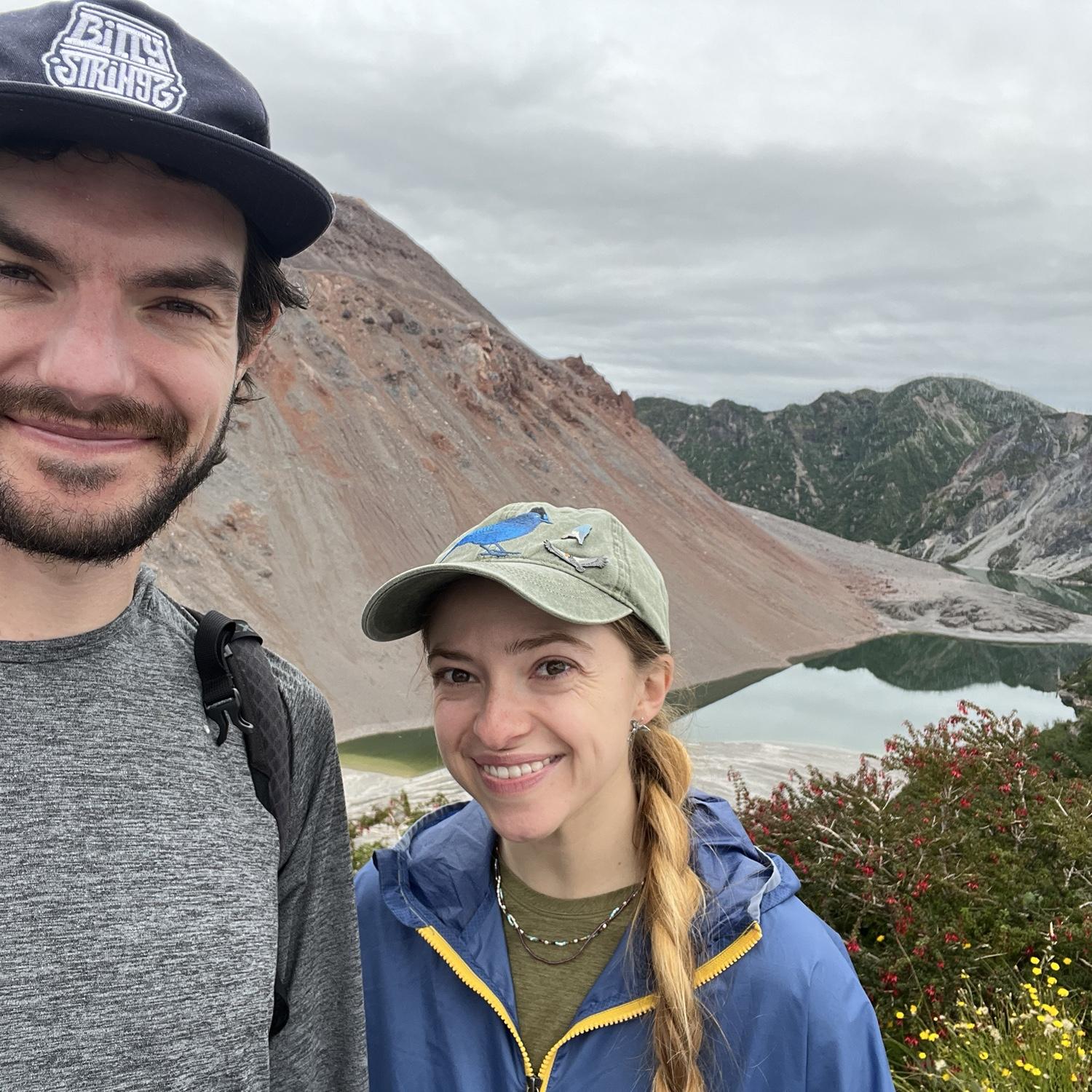 Volcano hike in Pumalin national park, Chile