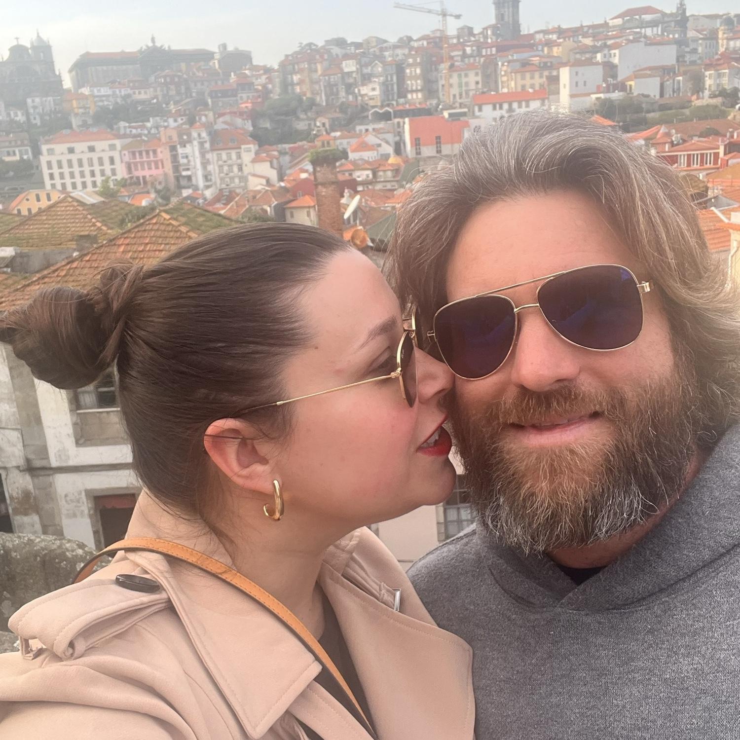 Claire and Rich's first international trip 2024 Porto, Portugal. After navigating and driving around the entire country for a week and not killing each other, they knew it was meant to be.
