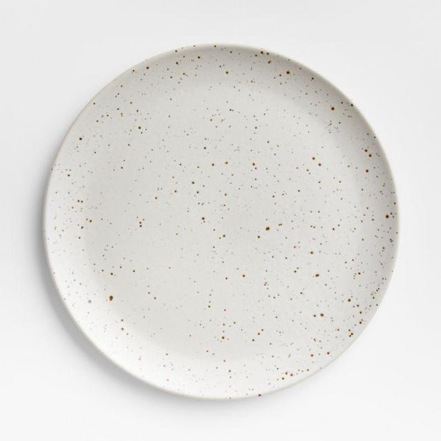 Craft Speckled White Coupe Dinner Plates, Set of 8