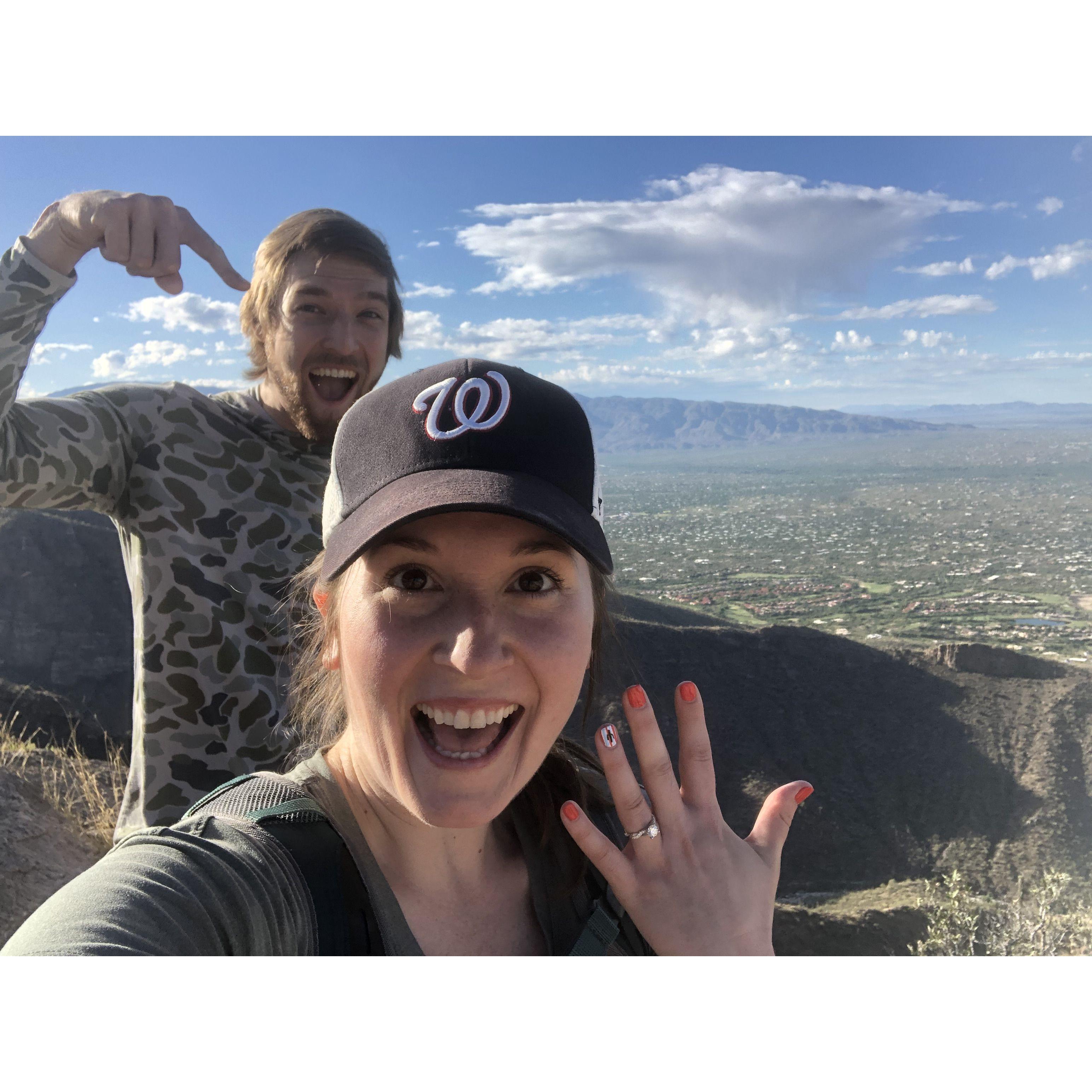 Our engagement weekend in Tucson, AZ in May of 2023