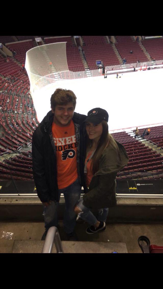 Collins first hockey game