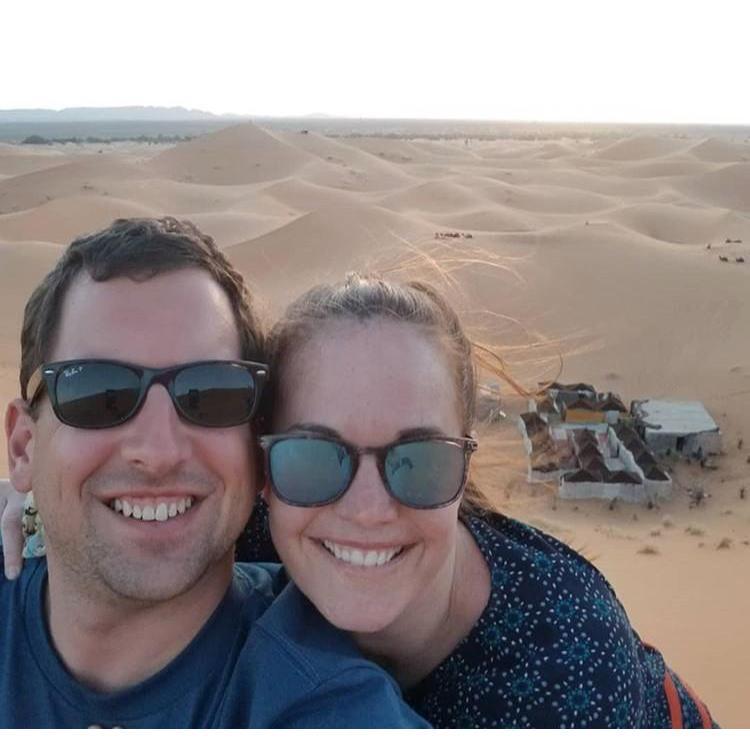 Camping overnight in the Sahara