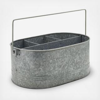 Galvanized Utensil Caddy