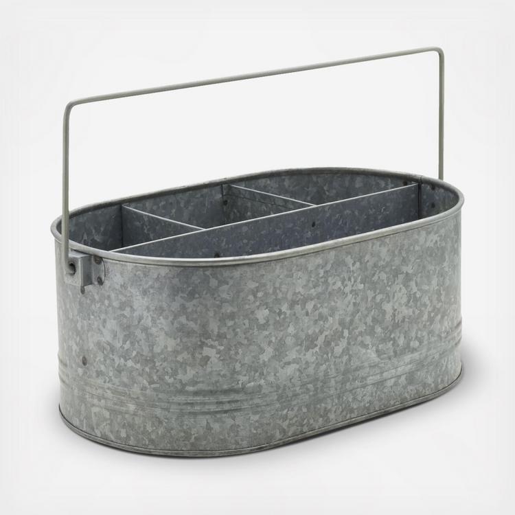 Towle Galvanized Hammered Divided Napkin Tray | Meijer