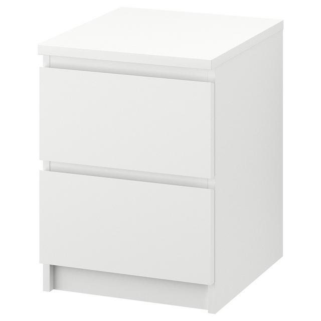 MALM 2-drawer chest, white15 3/4x21 5/8 "