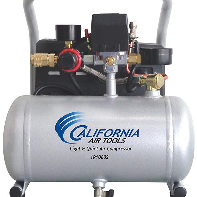 California Air Tools CAT-1P1060S Light & Quiet Portable Air Compressor, Silver