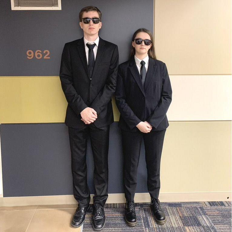 Halloween as the men in black