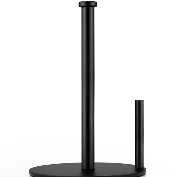 Paper Towel Holder, Black Kitchen Towels Holder, Countertop Paper Towel Holders for Kitchen Roll Holder, Steady Paper Holder Countertop with Solid Weighted Base