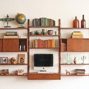 Danish Mid Century Wall Unit