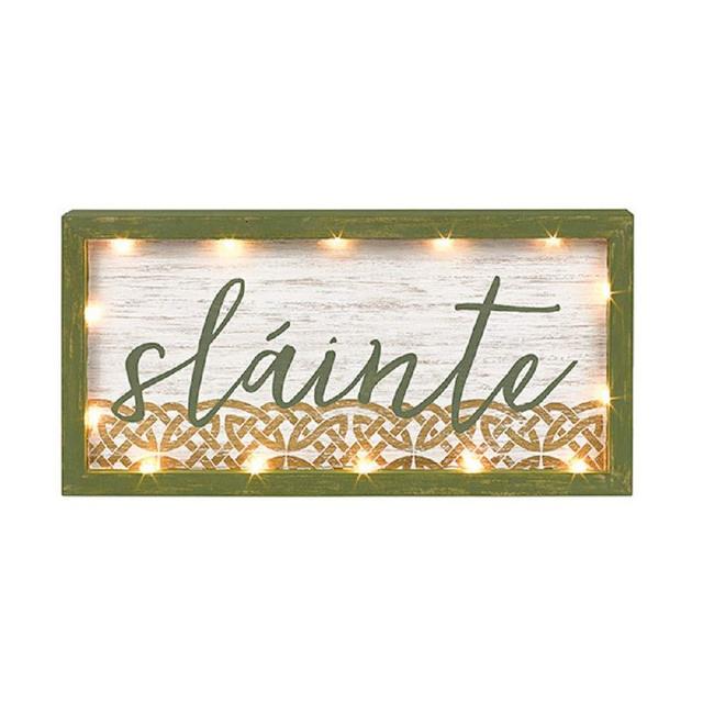 Grasslands Road Slainte Light Up Plaque