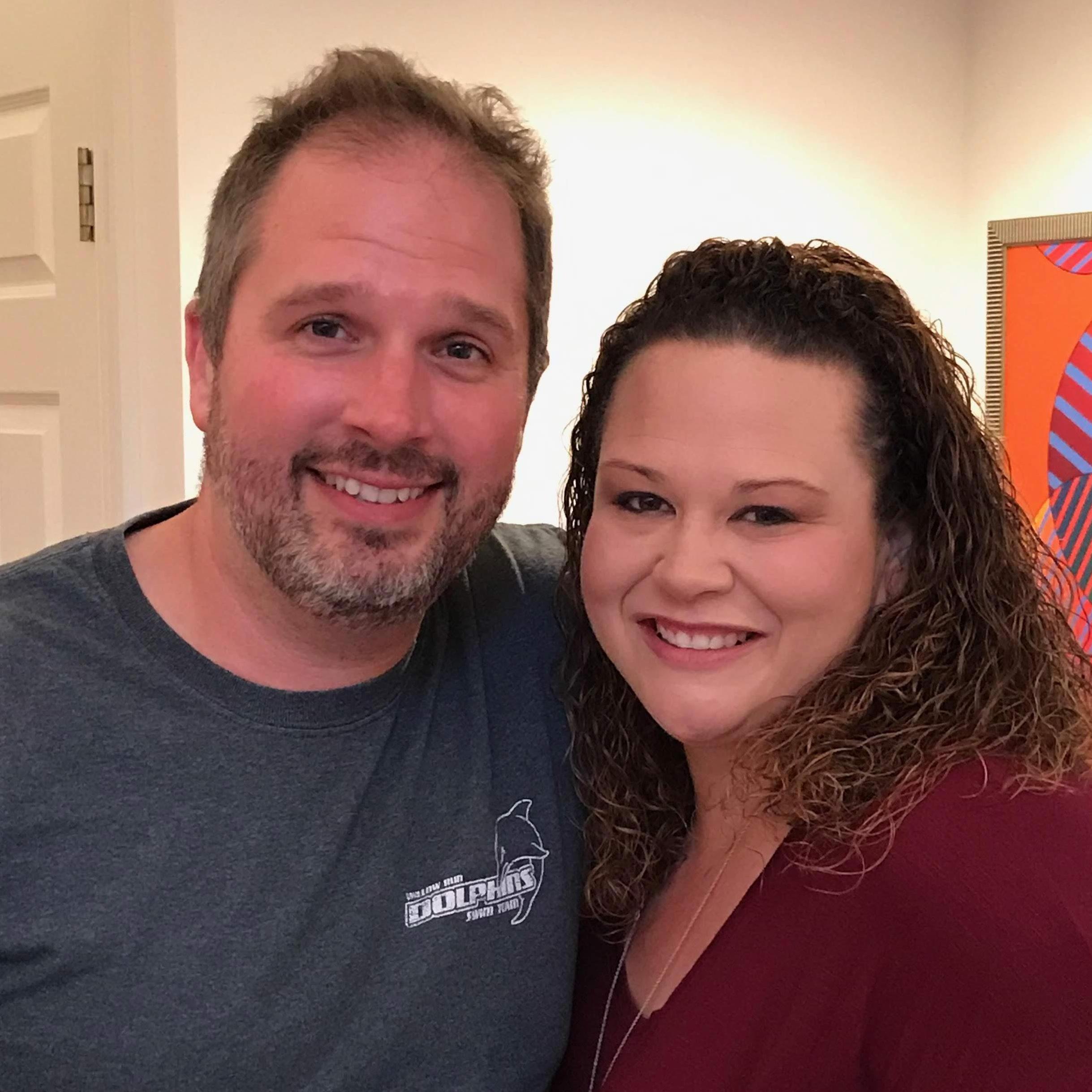The couple's first photo on Tim's birthday in 2019.