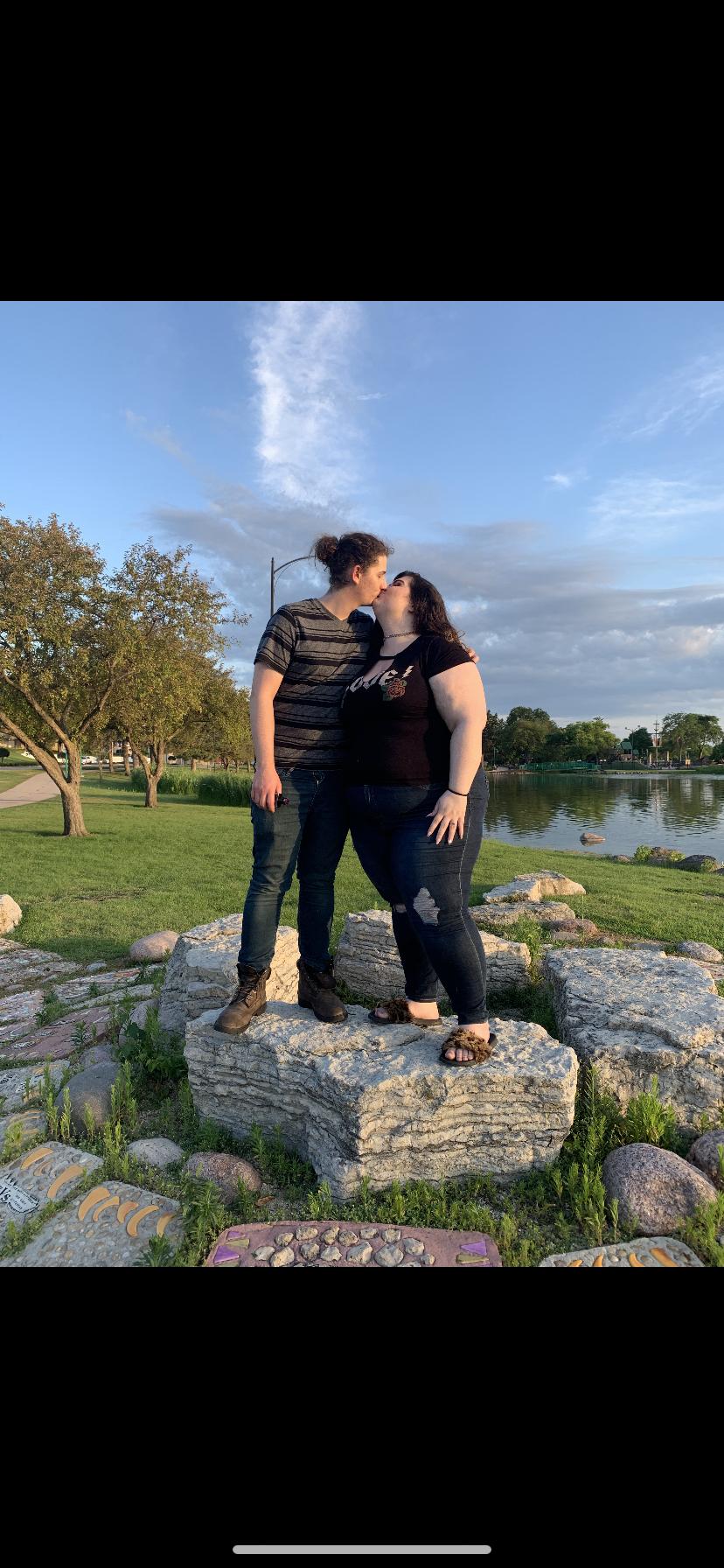 Walking around the Lagoon with Kayce's family