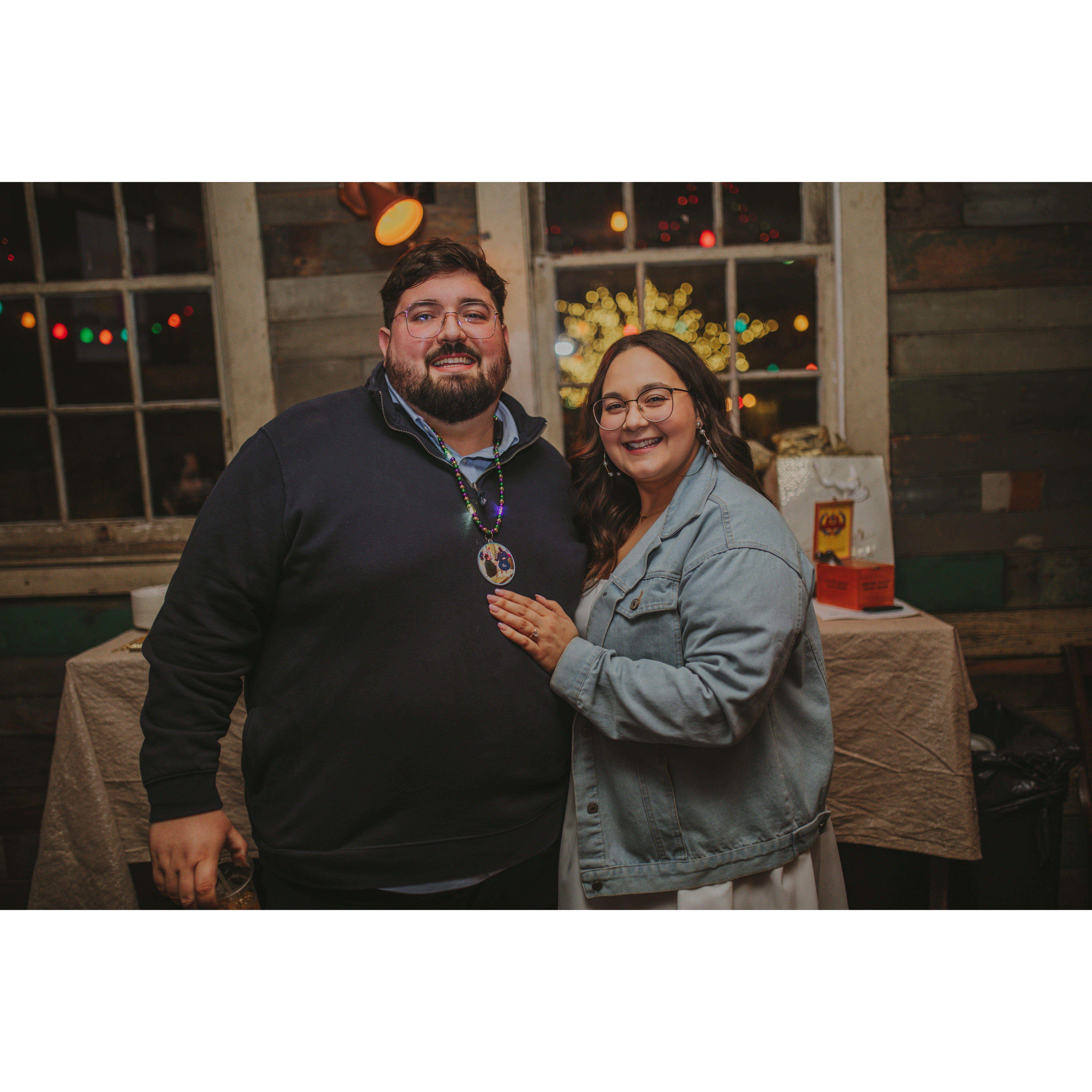 At our lovely engagement party. 1.28.23
