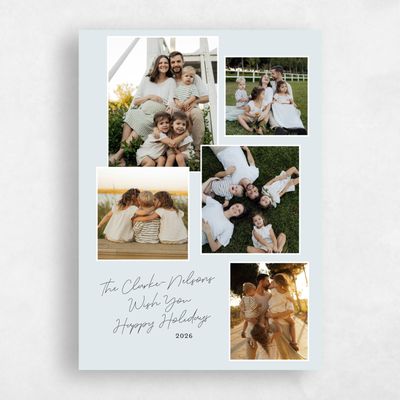 Ice, Blue Holiday Card - Hutton