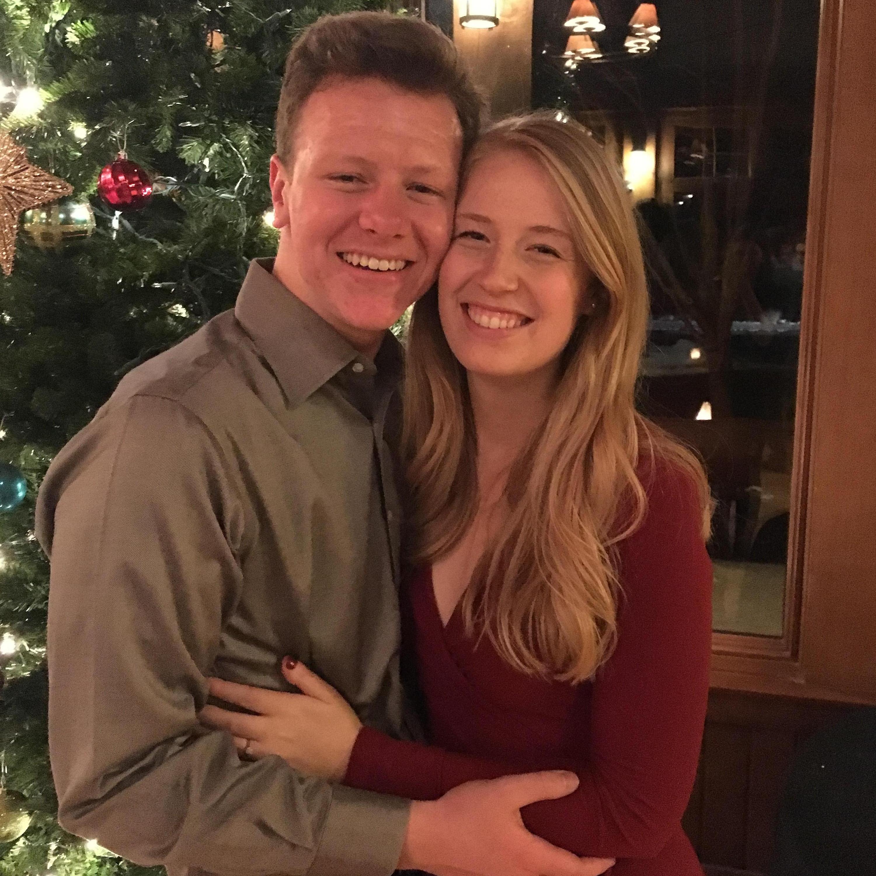 Celebrating our engagement with family and friends in December 2018!