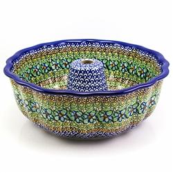Polish Art Center - Unikat Polish Stoneware Bundt Cake Bowl U151