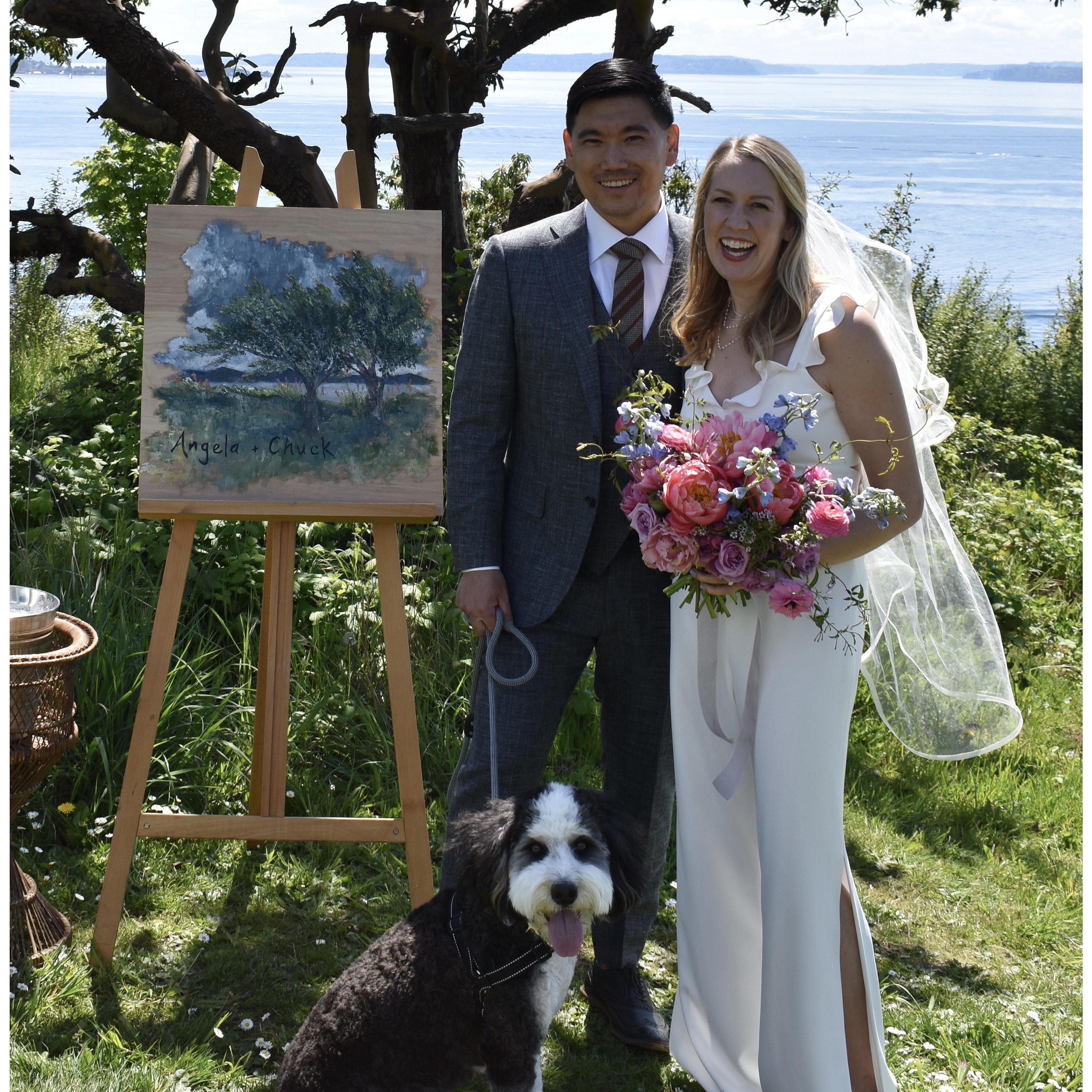 2 May 2021, That time we spontaneously got married in the park :)