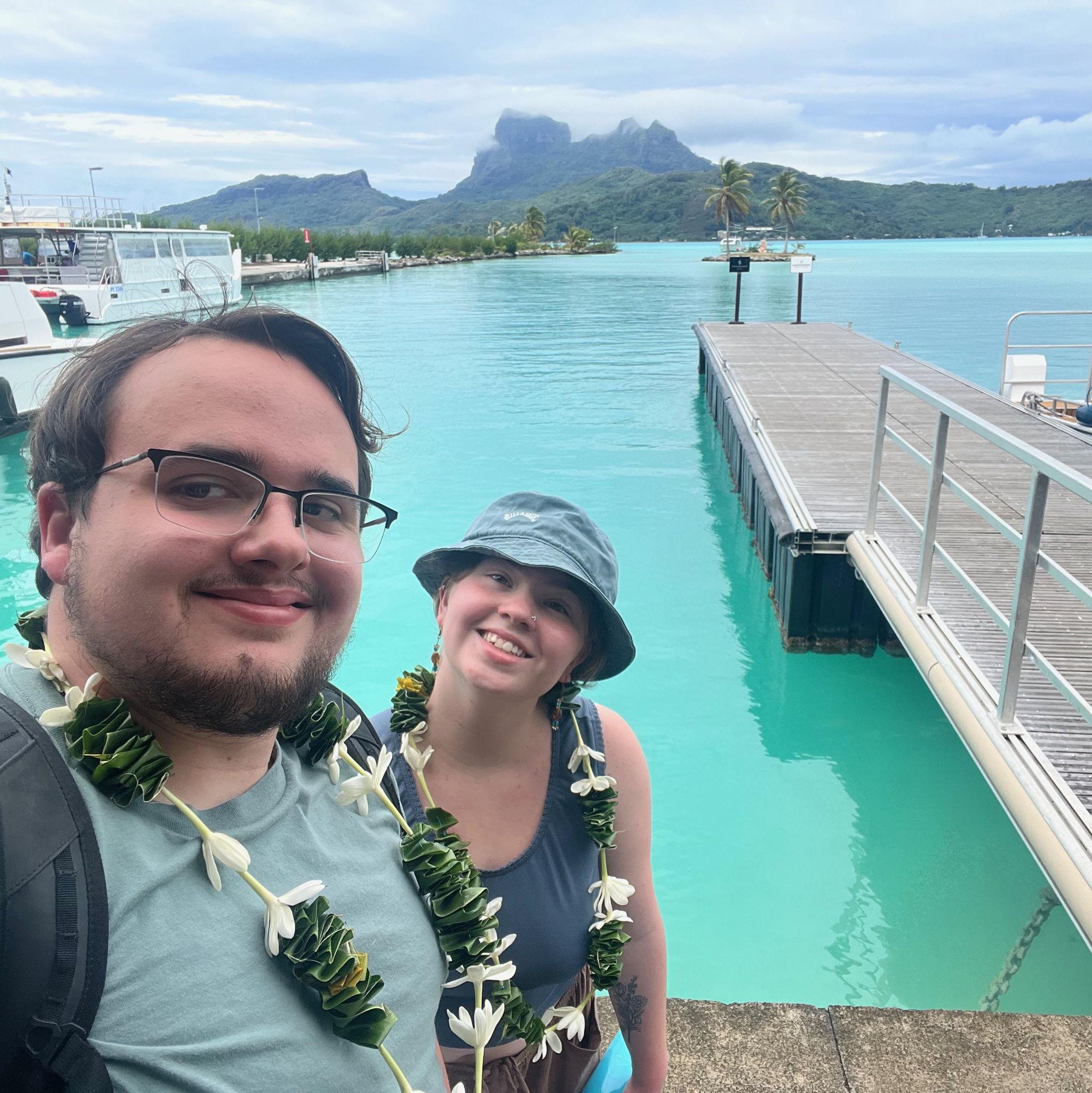 Our arrival in Bora Bora.
